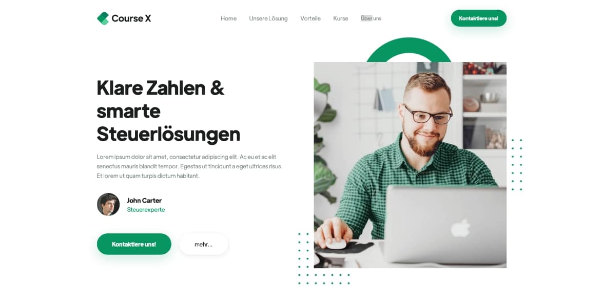 Landingpage für Steuerberater