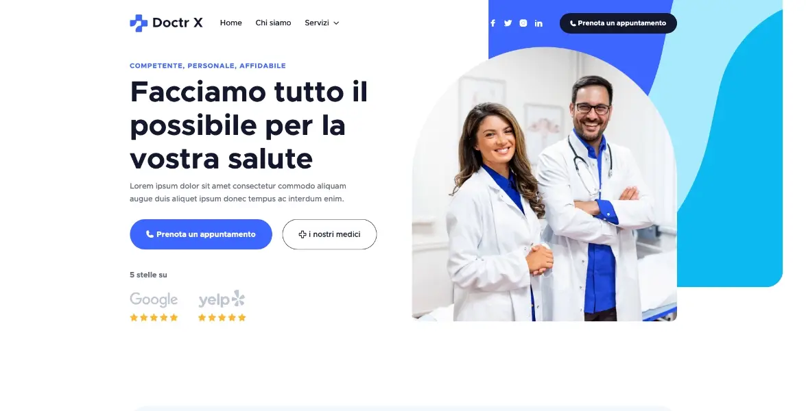 Landingpage für Ärzte und Arztpraxen