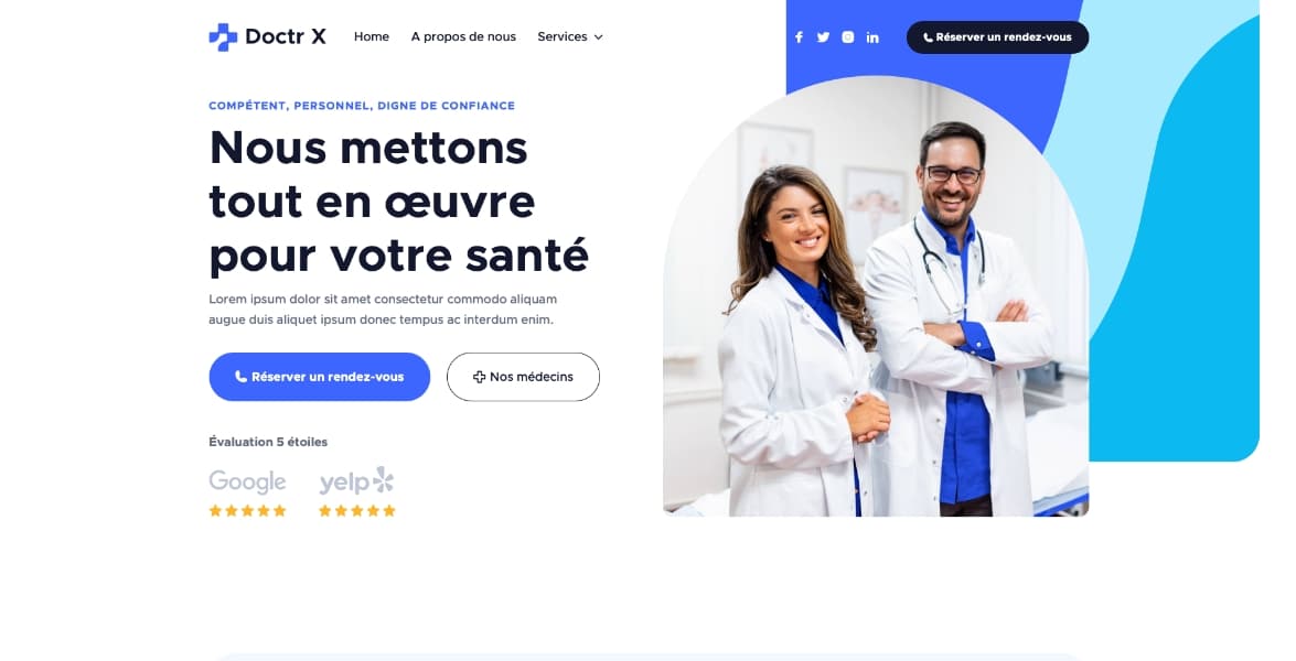 Landingpage für Ärzte und Arztpraxen