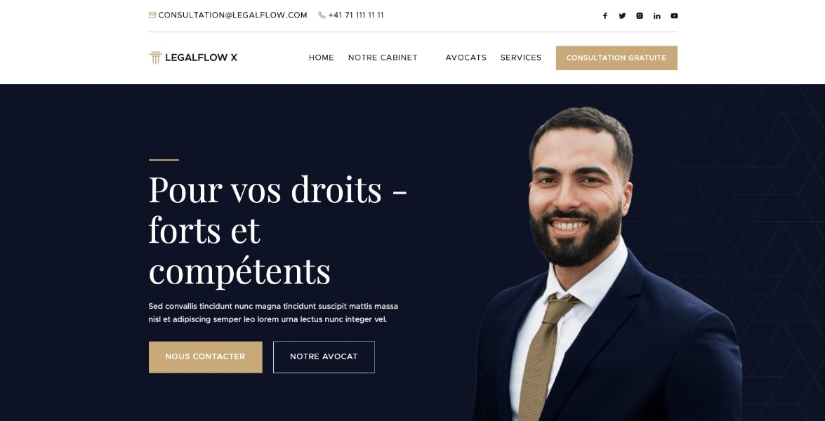 Landingpage für Anwälte und Anwaltskanzleien